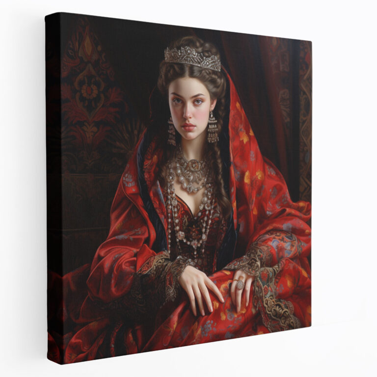Renaissance Canvas Print: Noblewoman Portrait - Renaissance, Wall Art, Oil Painting, Wall Decoration