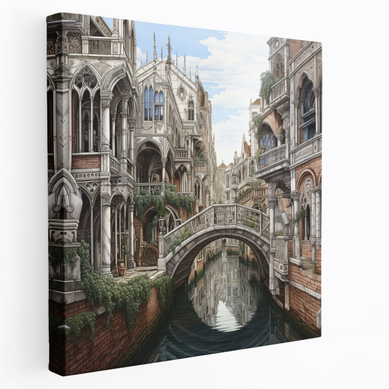 Renaissance Canvas Print: Cityscape Sketch - Renaissance, Canvas, Renaissance, Cityscape
