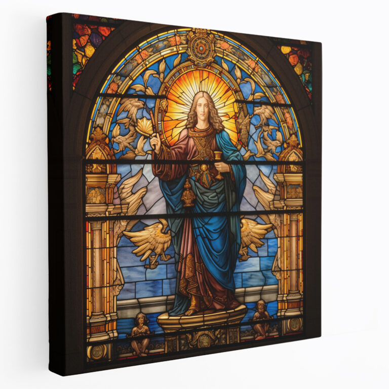 Renaissance Wall Art: Stained Glass Window - Renaissance, Canvas Wall Art, Stained Glass Window, Wall Art