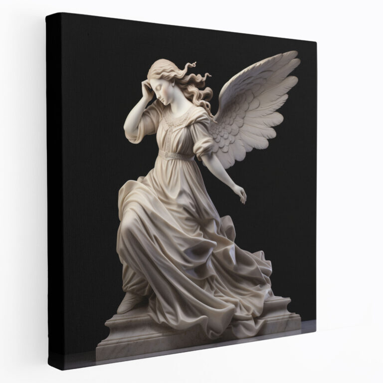 Renaissance Angel Sculpture - Renaissance, Serenity, Canvas Print, Renaissance