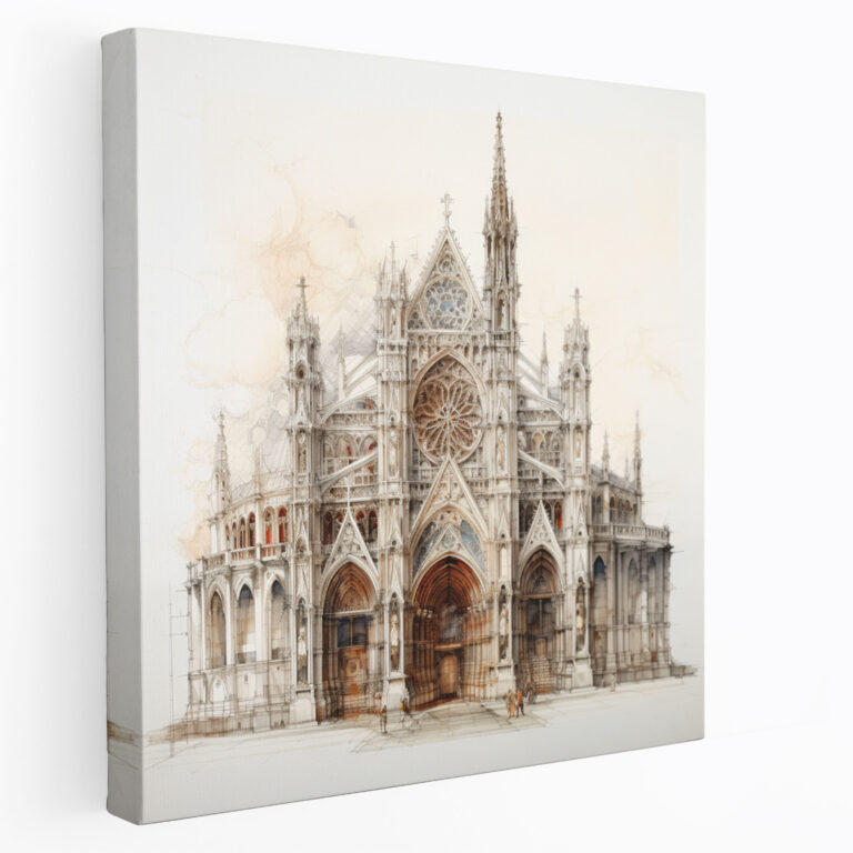 Renaissance Cathedral Wall Art - Renaissance, Elegance, Canvas Print, Renaissance