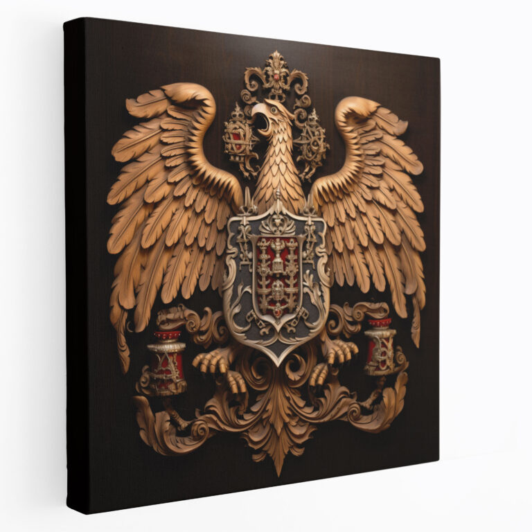 Renaissance Coat Of Arms Wall Decoration - Renaissance, Home Decoration, Woodcarving, Intricate Details