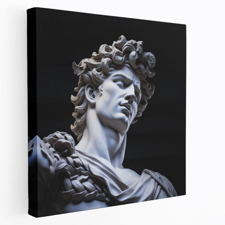 Renaissance Wall Art - Marble Recreation Of The Greek God Apollo - Renaissance, Greek God, Wall Art, Sculpture