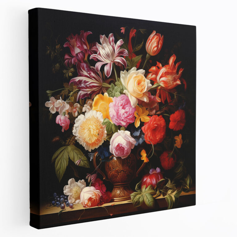 Renaissance Floral Still Life Canvas Print - Renaissance, Renaissance, Home Decoration, Canvas Wall Art