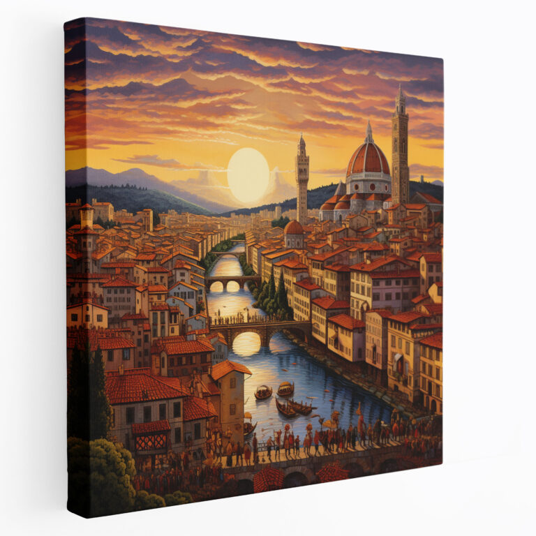 Renaissance Cityscape Canvas Print - Renaissance, Canvas Print, Home Decoration, Wall Art