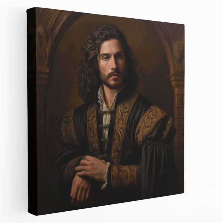 Renaissance Canvas Print Of A Regal Nobleman - Renaissance, Wall Art, Renaissance, Regal Nobleman