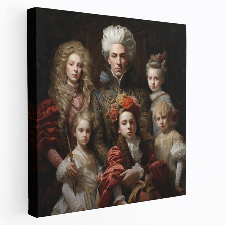Renaissance Noble Family Canvas Print - Renaissance, Wall Decoration, Renaissance Canvas Print, Home Decoration