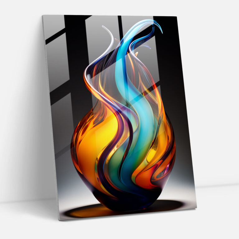 Ignite Glass Art - Realistic Glass Sculpture, Molten Glass, Imagination, Wall Decoration