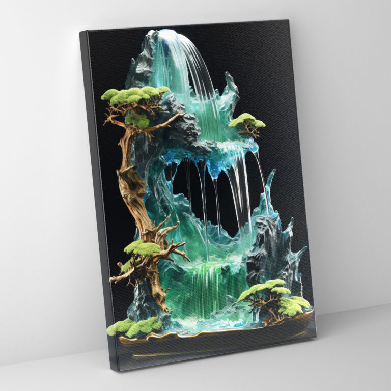 Realistic Glass Sculpture Wall Art Decor - Realistic Glass Sculpture, Tranquility, Wall Art, Realistic Glass Sculpture