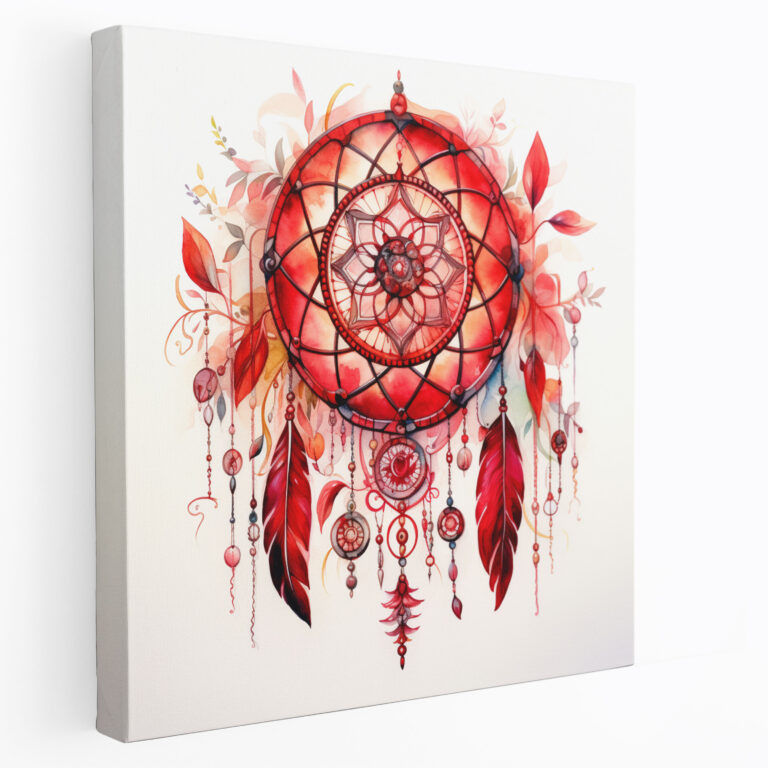 Red Indian Wall Decoration - Red Indian, Vibrant Shades Of Red, Wall Decoration, Red Indian