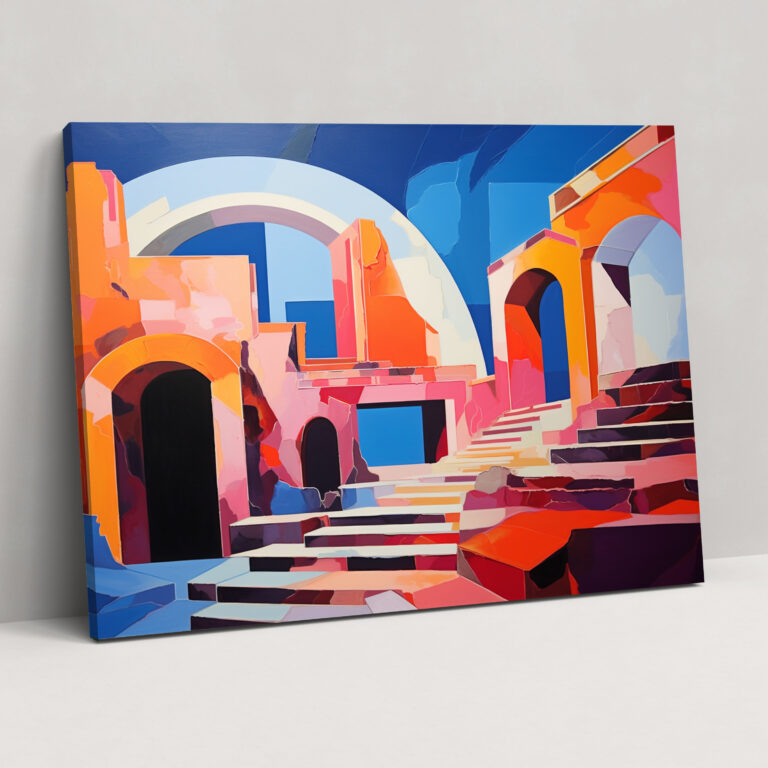 Rome Wall Art - Abstract Modern Ruins - Rome, Canvas, Wall Decoration, Abstract