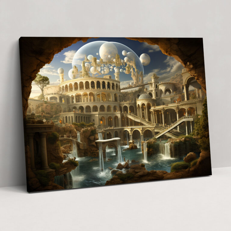 Rome Wall Art - Surreal Ancient Architecture - Rome, Ancient Architecture, Home Decoration, Surrealist Masterpiece