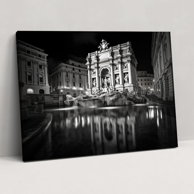 Rome Trevi Fountain Wall Art - Rome, Elegance, Wall Decoration, Canvas Wall Art