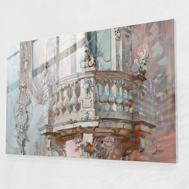 Rococo Style Painting Home Decoration - Rococo Style Painting, Glass Art, Rococo Style Painting, Home Decoration