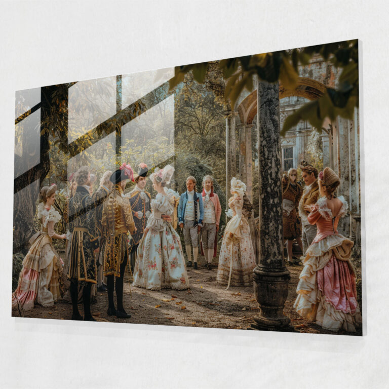 Rococo Style Painting Home Decoration - Rococo Style Painting, Glass Print, Rococo Style Painting, Home Decoration