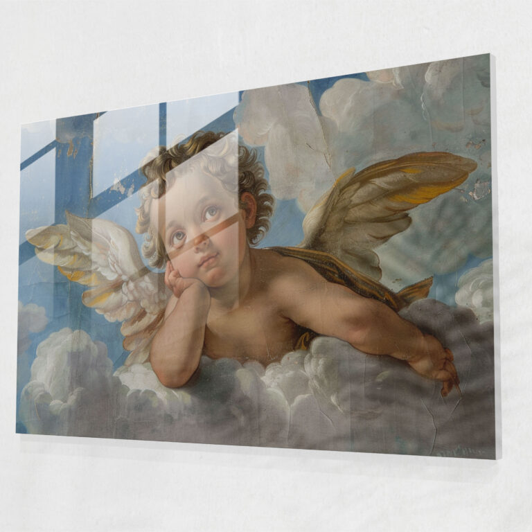 Rococo Style Painting Modern Art - Rococo Style Painting, Glass Print, Rococo Style Painting, Modern Art