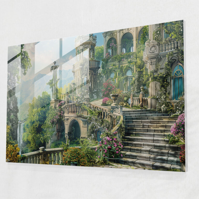 Rococo Style Painting Wall Decoration - Rococo Style Painting, Glass Print, Home Decoration, Rococo Style Painting