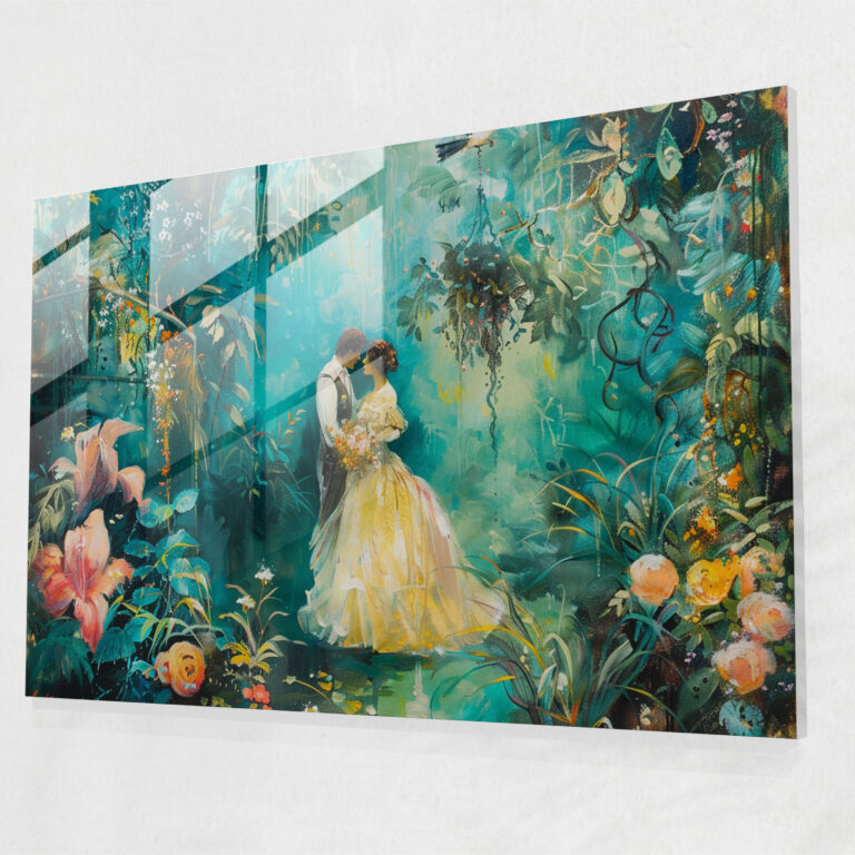Rococo Style Painting Home Decoration - Rococo Style Painting, Home Decoration, Glass Art, Glass Print