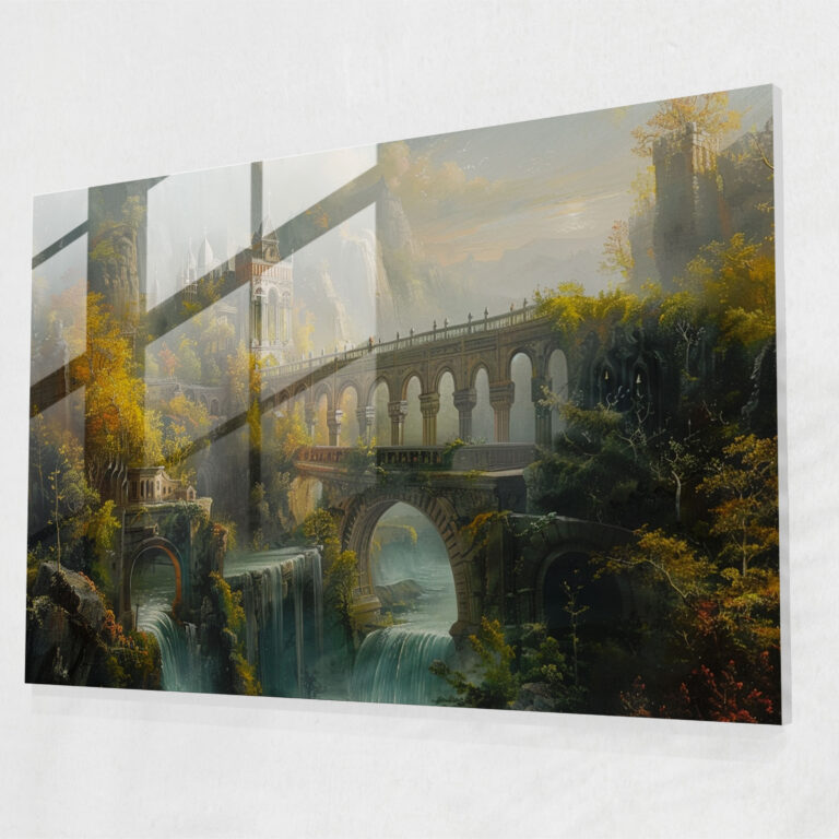 Rococo Style Painting Glass Art - Rococo Style Painting, Home Decoration, Wall Decoration, Modern Art