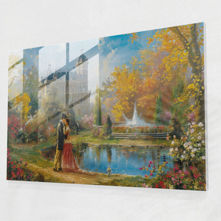 Rococo Style Painting Home Decoration - Rococo Style Painting, Wall Decoration, Rococo Style Painting, Glass Wall Art