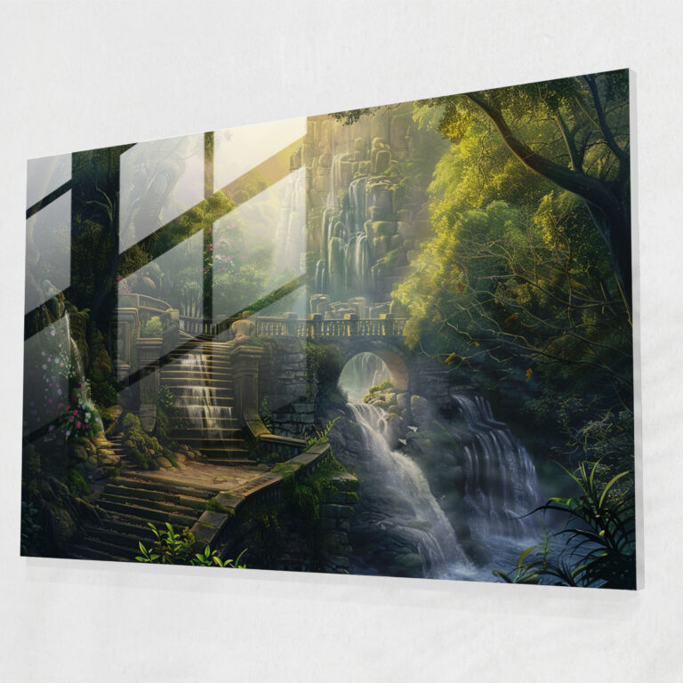 Rococo Style Painting Home Decoration - Rococo Style Painting, Glass Print, Home Decoration, Glass Art