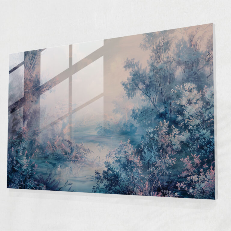 Rococo Style Painting Modern Art - Rococo Style Painting, Home Decoration, Rococo Style Painting, Glass Wall Art