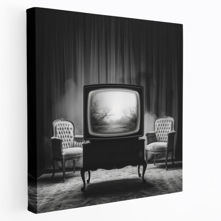 Retro Wall Decoration: Retro Tv Set - Retro, Tv Set, Wall Decoration, Canvas Wall Art