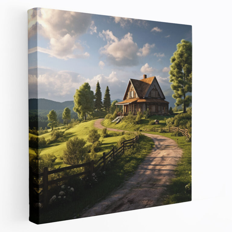 Rustic Farmhouse Canvas Print - Rustic, Wall Decoration, Farmhouse Decor, Canvas Wall Art