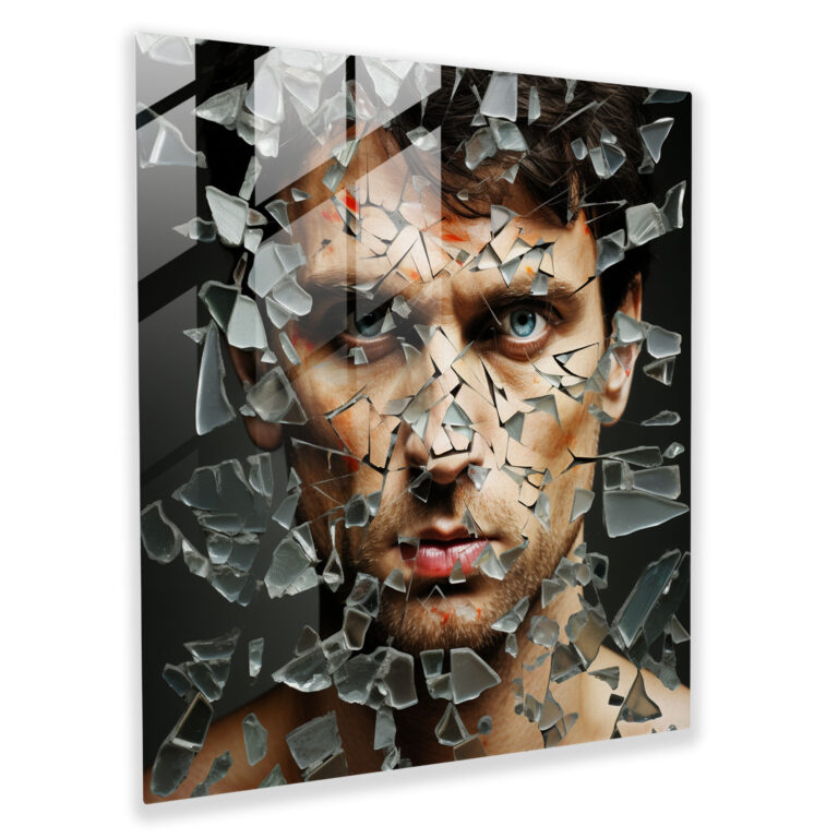 Scarface Enigma Glass Print - Scarface, Glass Wall Art, Mysterious, Scarface