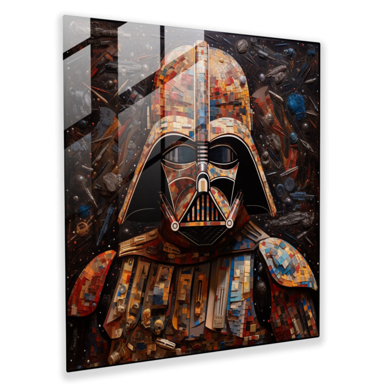 Star Wars Mosaic Glass Print - Star Wars, Glass Wall Art, Modern Art, Wall Decoration