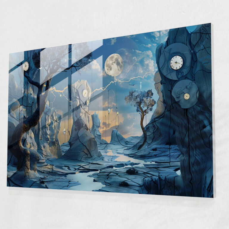 Dreamlike Landscape Glass Wall Art - Salvador Dali, Wall Decoration, Glass Wall Art, Home Decoration