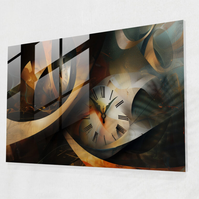 Clock Faces Glass Wall Art - Salvador Dali, Wall Decoration, Home Decoration, Salvador Dali