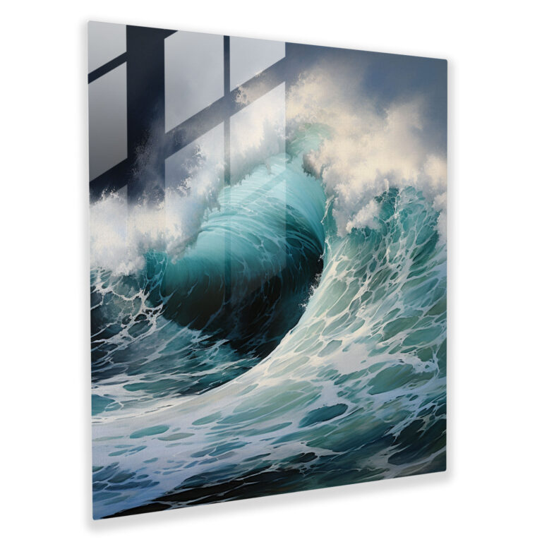 Seascape Realistic Glass Print - Seascape, Glass Wall Art, Glass Art, Home Decoration