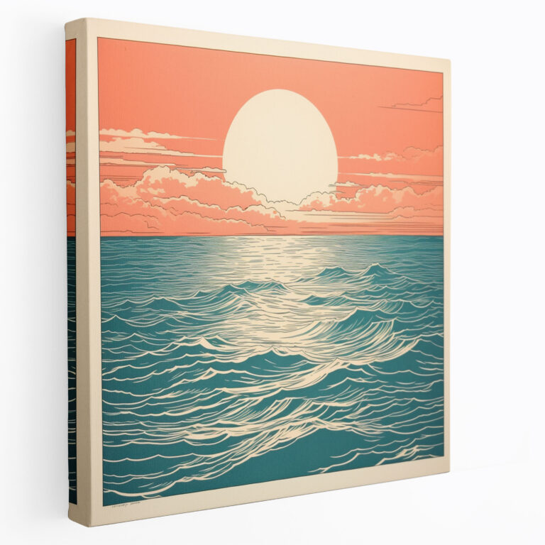 Seascape Canvas Print - Seascape, Clean Lines, Seascape, Wall Decoration
