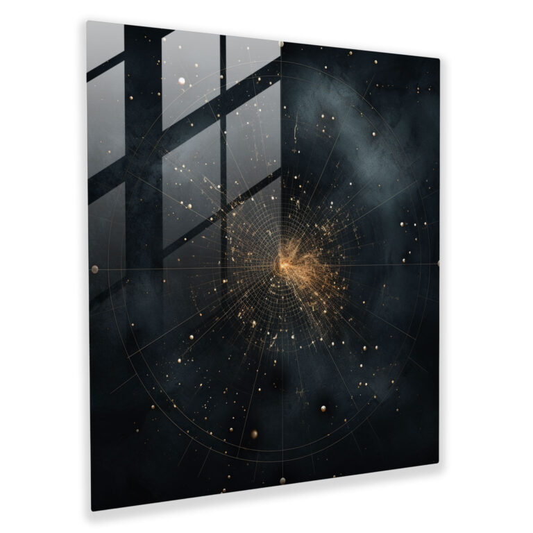 Enchanted Star Map Glass Print - Star Map, Glass Wall Art, Enchantment, Long Exposure
