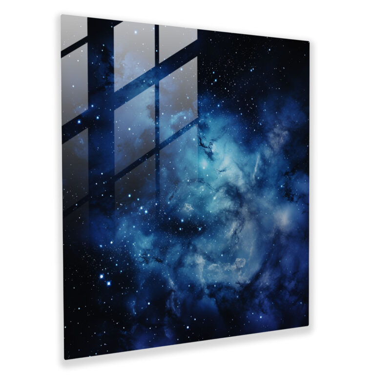 Milky Way Star Map Glass Print - Star Map, Star Map, Home Decoration, Wall Decoration