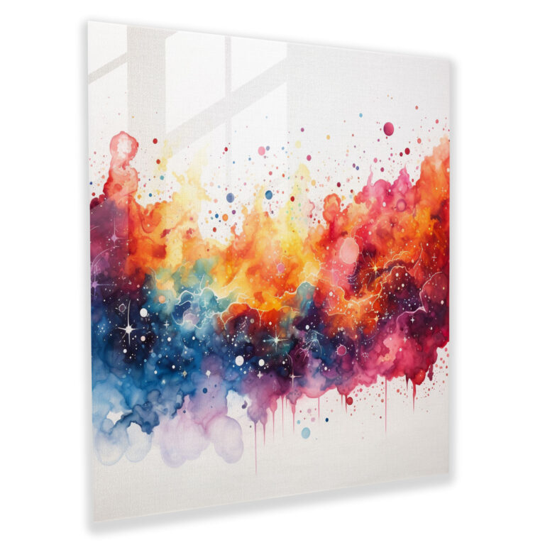 Star Map - Galactic Panorama - Star Map, Wall Decoration, Glass Wall Art, Modern Art