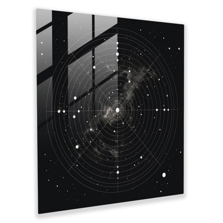 Star Map - Minimalist Constellations - Star Map, Glass Wall Art, Home Decoration, Glass Print