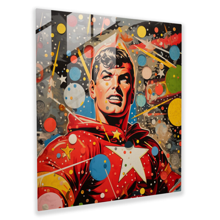 Star Map - Pop Art Constellations - Star Map, Wall Decoration, Home Decoration, Glass Print