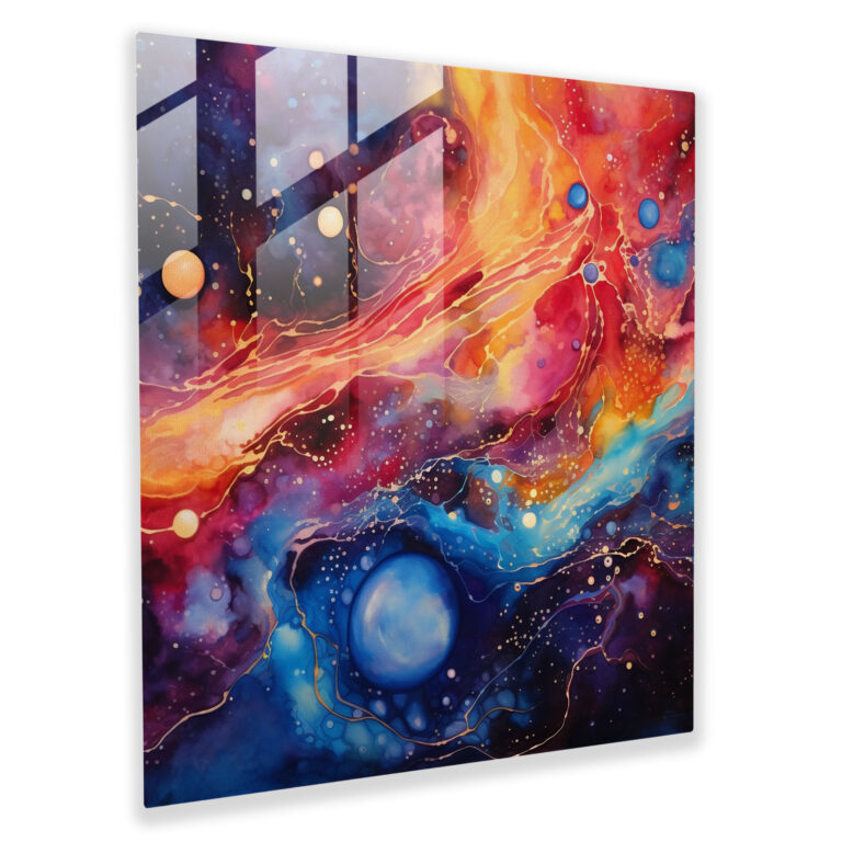 Star Map Glass Print - Star Map, Wall Decoration, Glass Art, Modern Art