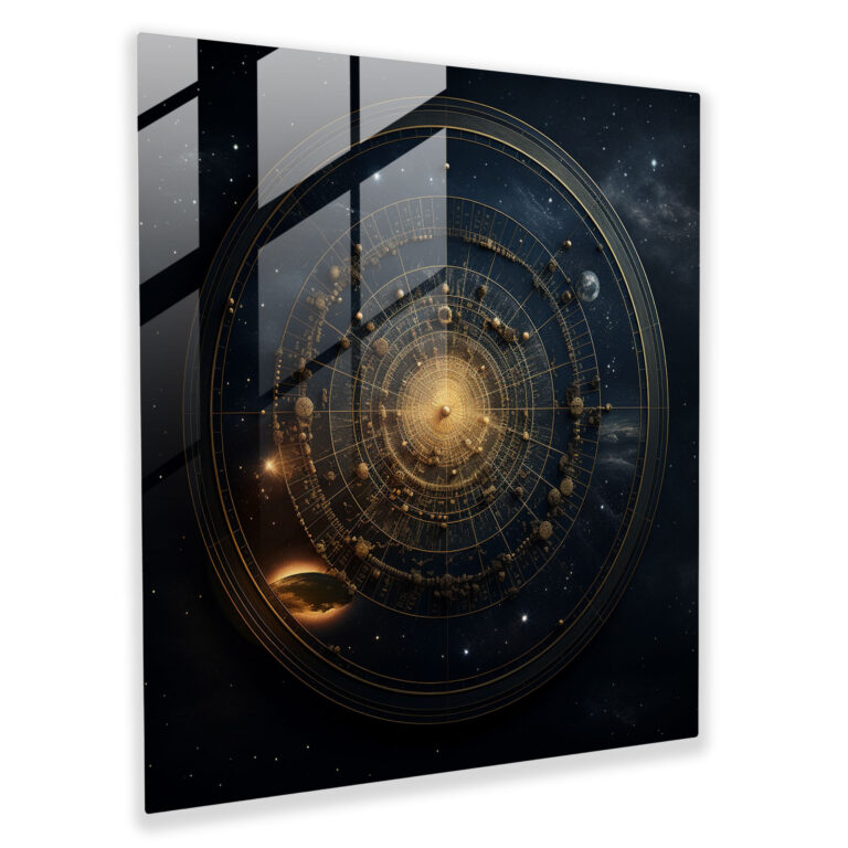 Fine Art Star Map Glass Print - Star Map, Home Decoration, Star Map, Night Sky