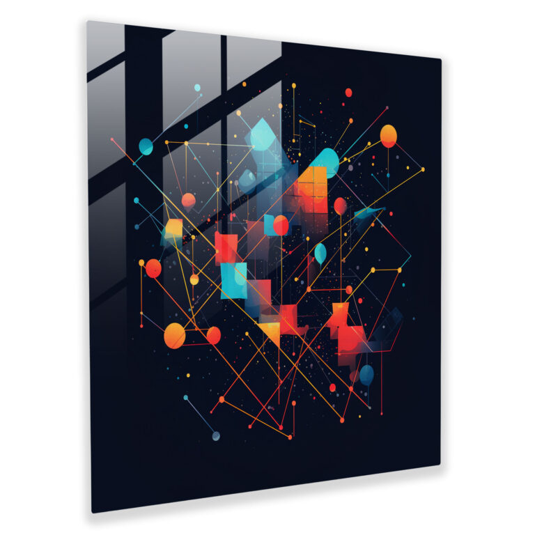 Star Map Glass Print - Star Map, Glass Print, Vibrant Colors, Home Decoration