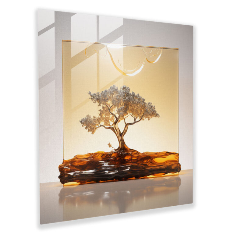 Sunrise Glass Print - Minimalist Design - Sunrise, Modern Art, Sunrise, Elegant