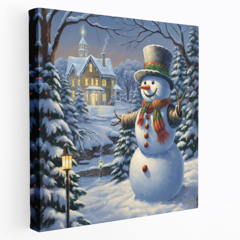 Winter Majesty Snowman Wall Art - Snowman, Home Decoration, Wall Art, Serene