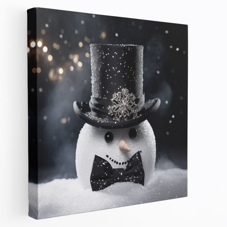 Sparkling Snowman Wall Art - Snowman, Wall Decoration, Snowman, Home Decoration