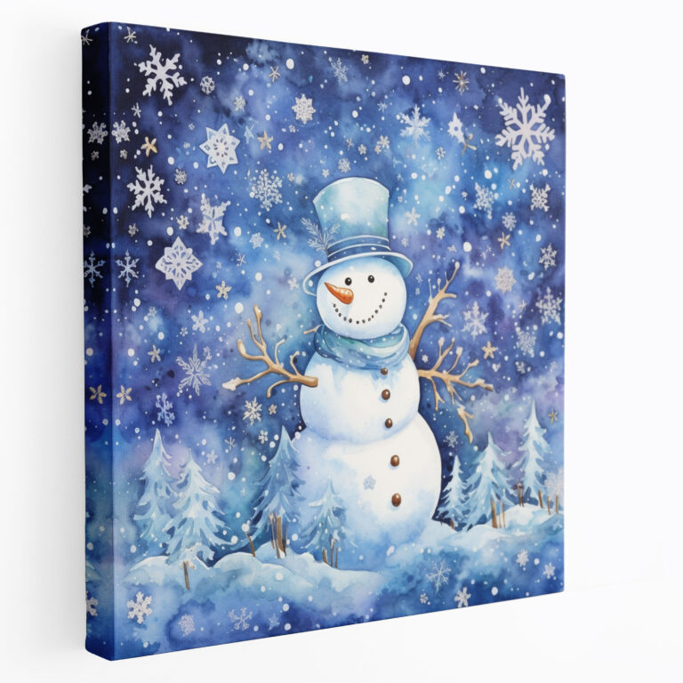 Snowman Wall Art - Snowman, Snowman, Home Decoration, Canvas