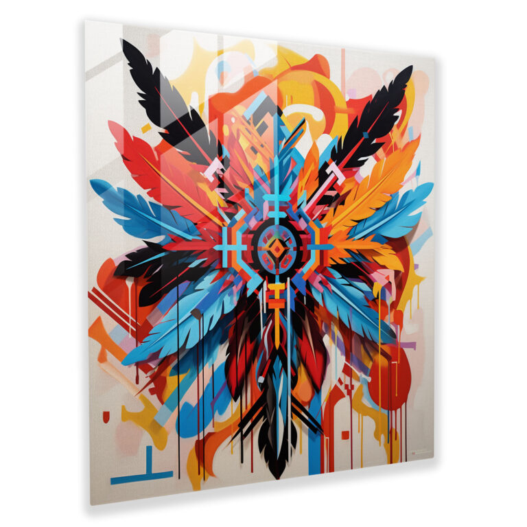 Southwest Spirit Glass Print - Southwest, Designs, Home Decoration, Southwest