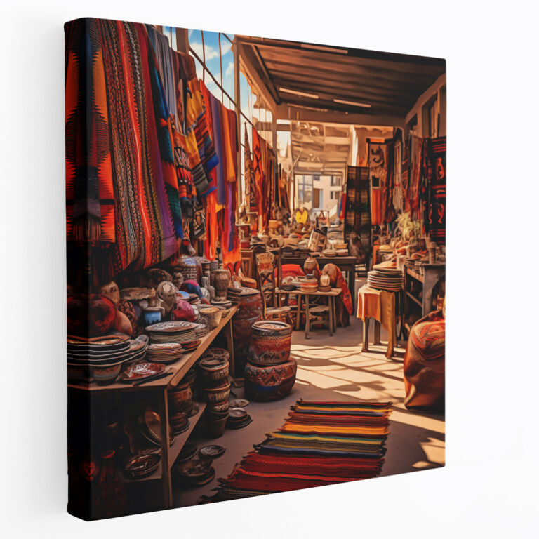 Southwest Market Canvas Print - Southwest, Canvas, Southwest Market, Textiles