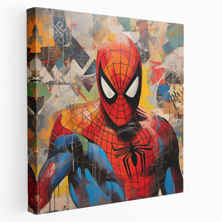 Spiderman Wall Art - Collage Canvas Print - Spiderman, Mix Of Colors, Home Decoration, Spiderman