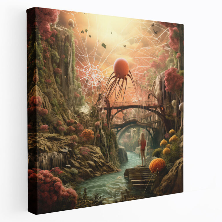 Spiderman Wall Art - Surreal Dreamlike Canvas Print - Spiderman, Canvas Print, Wall Art, Whimsical Elements